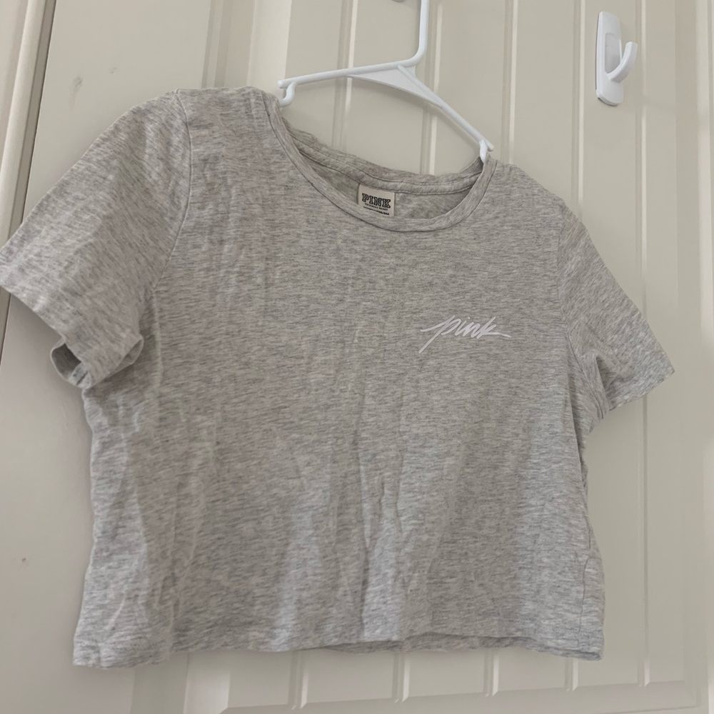 PINK cropped Tee